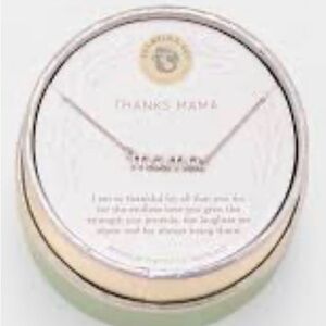 SPARTINA SEA LA VIE NECKLACE THANKS MAMA | SCRIPT | SILVER